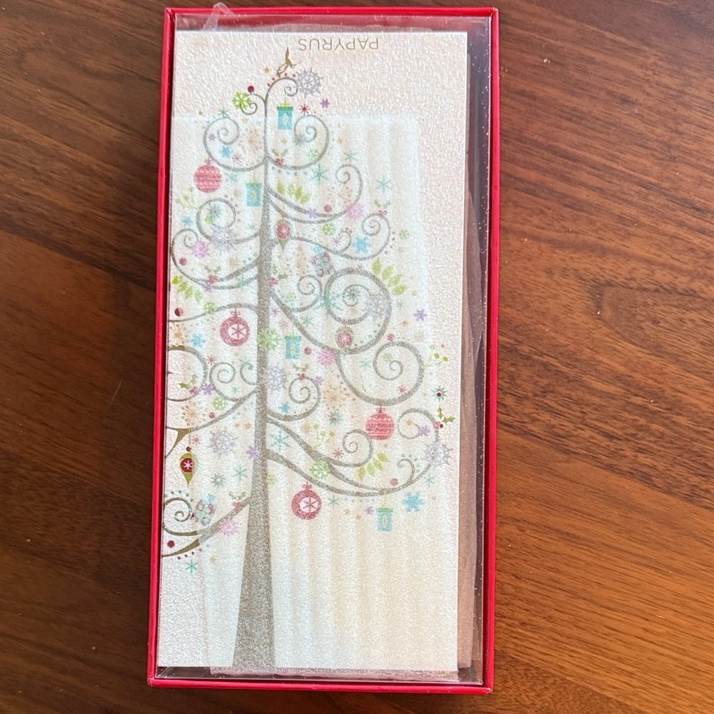 Papyrus Festive Tree Cards with Red Envelopes (11uni) - Picture 5 of 5